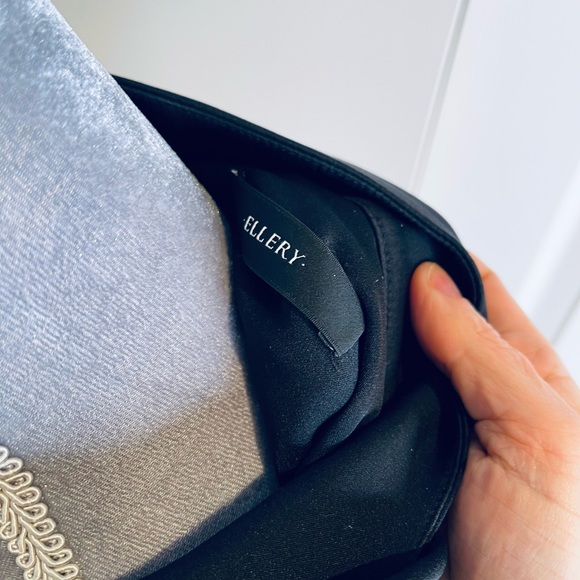 Ellery Black Silk Tunic Blouse. - Picture 9 of 10